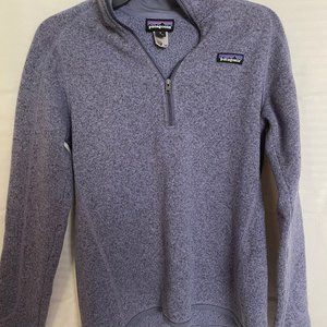 NORTH FACE QUARTER ZIP - purple size M
